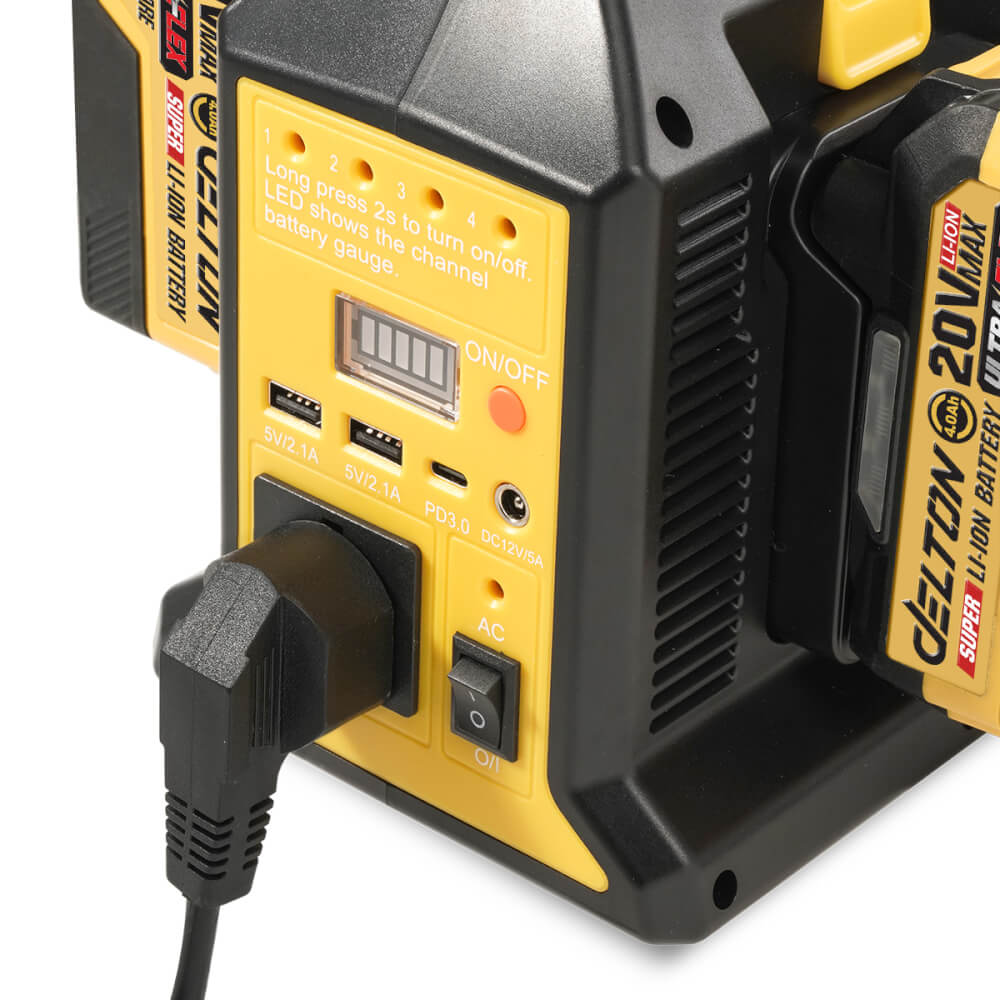 หัวแปลงปลั๊กไฟ (เฉพาะเครื่องเปล่า) DELTON รุ่น PWS-220V